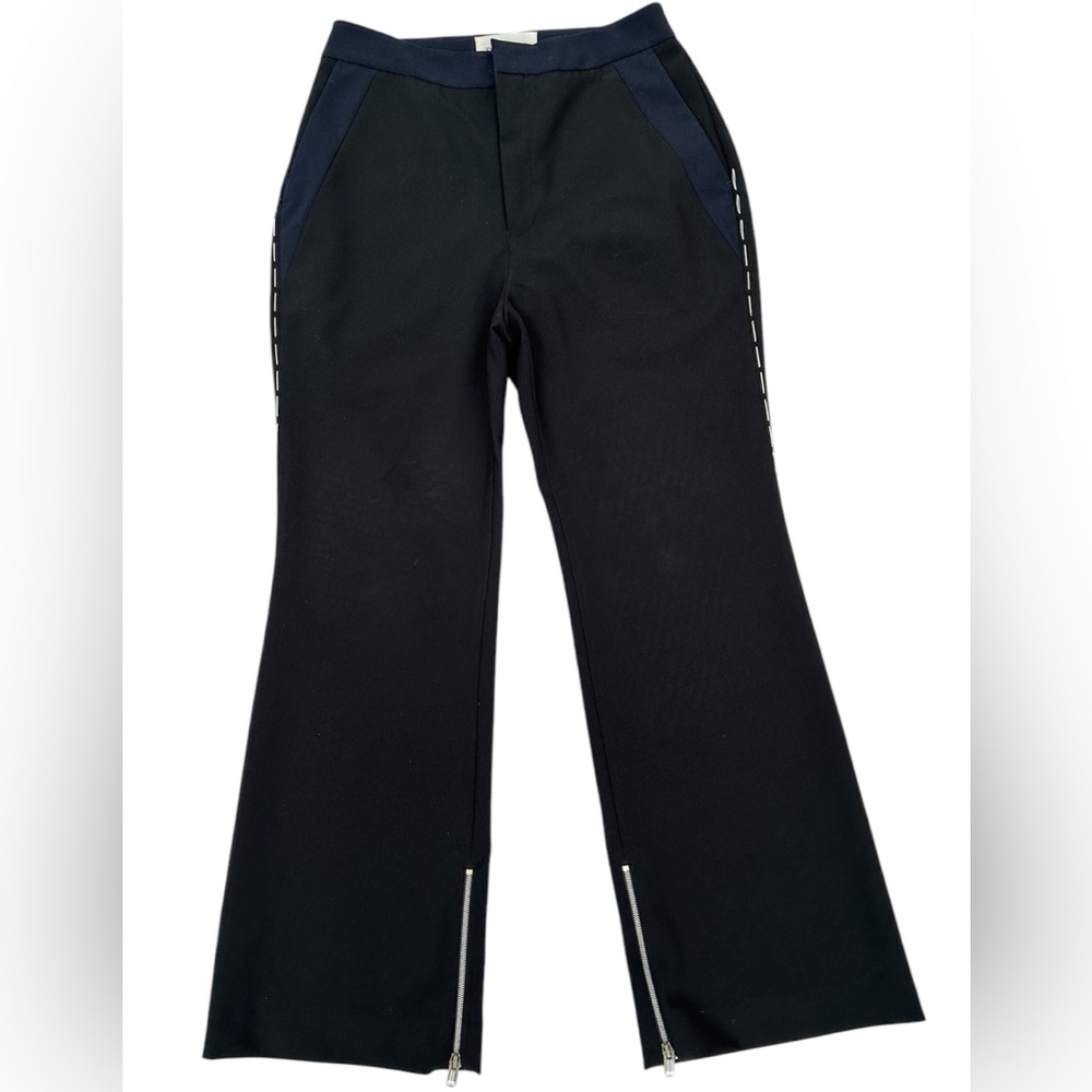 PORTSPURE NWOT Women’s Stitch-Detail Cropped Stright Leg Trousers Size: 38 - Picture 4 of 13